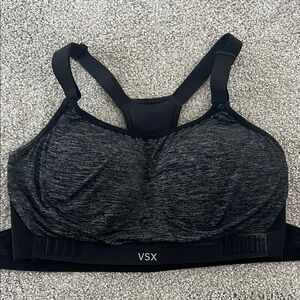 VSX Heathered Black Sports Bra